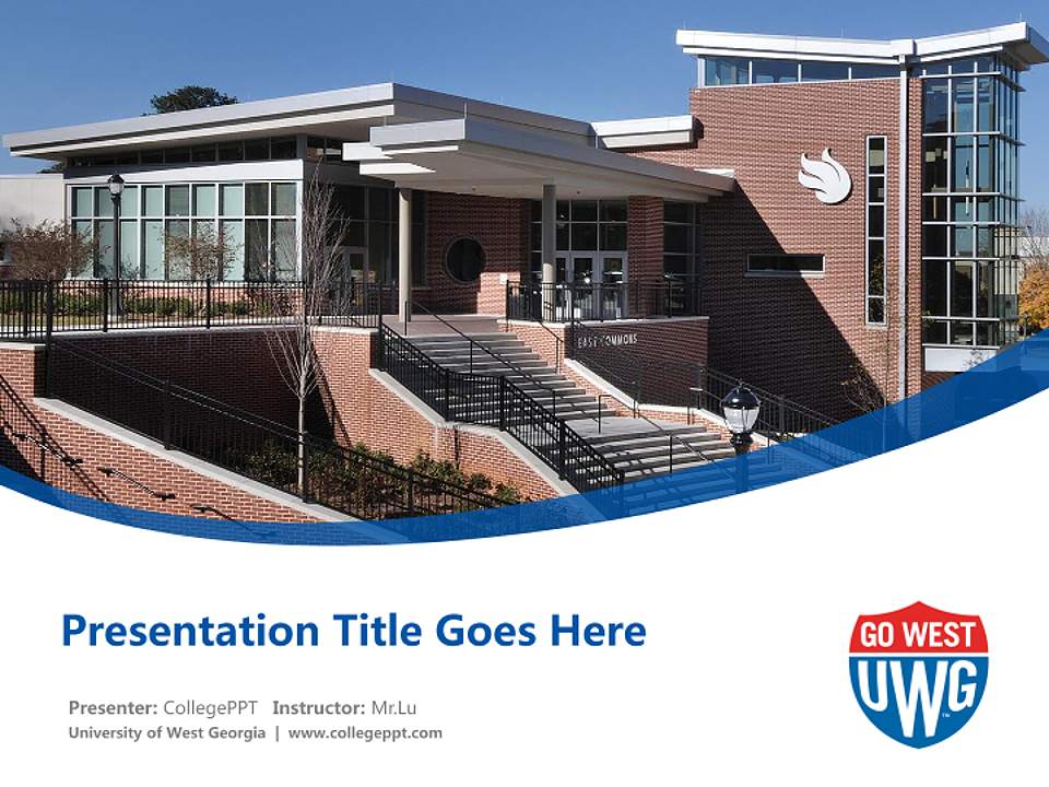 University of West Georgia Course/Courseware Creation PPT Template4:3 ratio PPT effect preview image5
