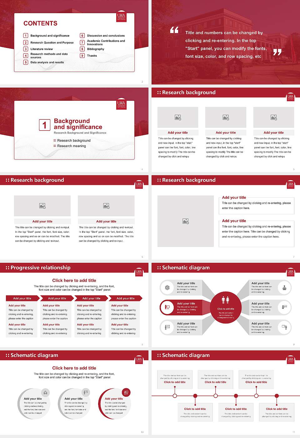 University of West Alabama Graduation Thesis Defense PPT Template16:9 ratio PPT effect preview image2