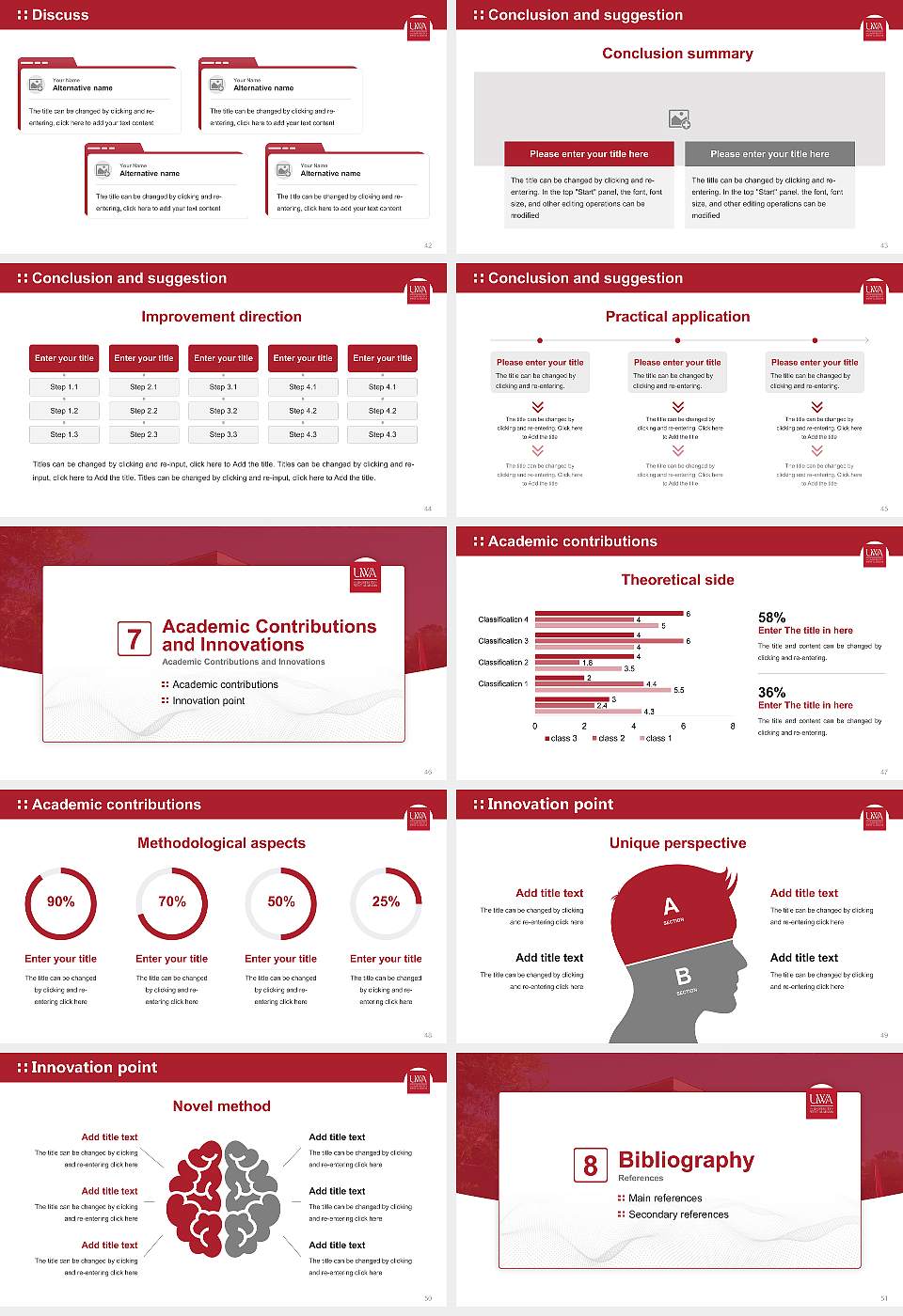 University of West Alabama Graduation Thesis Defense PPT Template16:9 ratio PPT effect preview image6