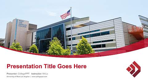 University of West Los Angeles Course/Courseware Creation PPT Template