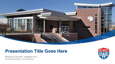 University of West Georgia Course/Courseware Creation PPT Template