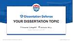 University of West Georgia Pertahanan Tesis Templat PPT