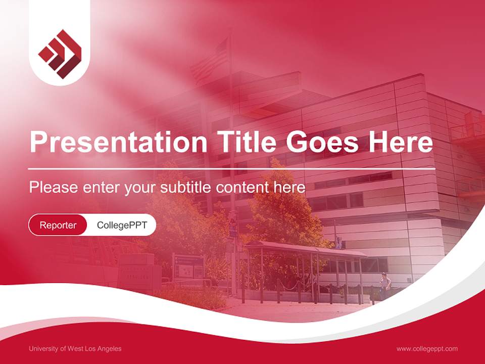 University of West Los Angeles Lecture Sharing and Networking Event PPT Template4:3 ratio PPT effect preview image4