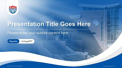 University of West Georgia Lecture Sharing and Networking Event PPT Template