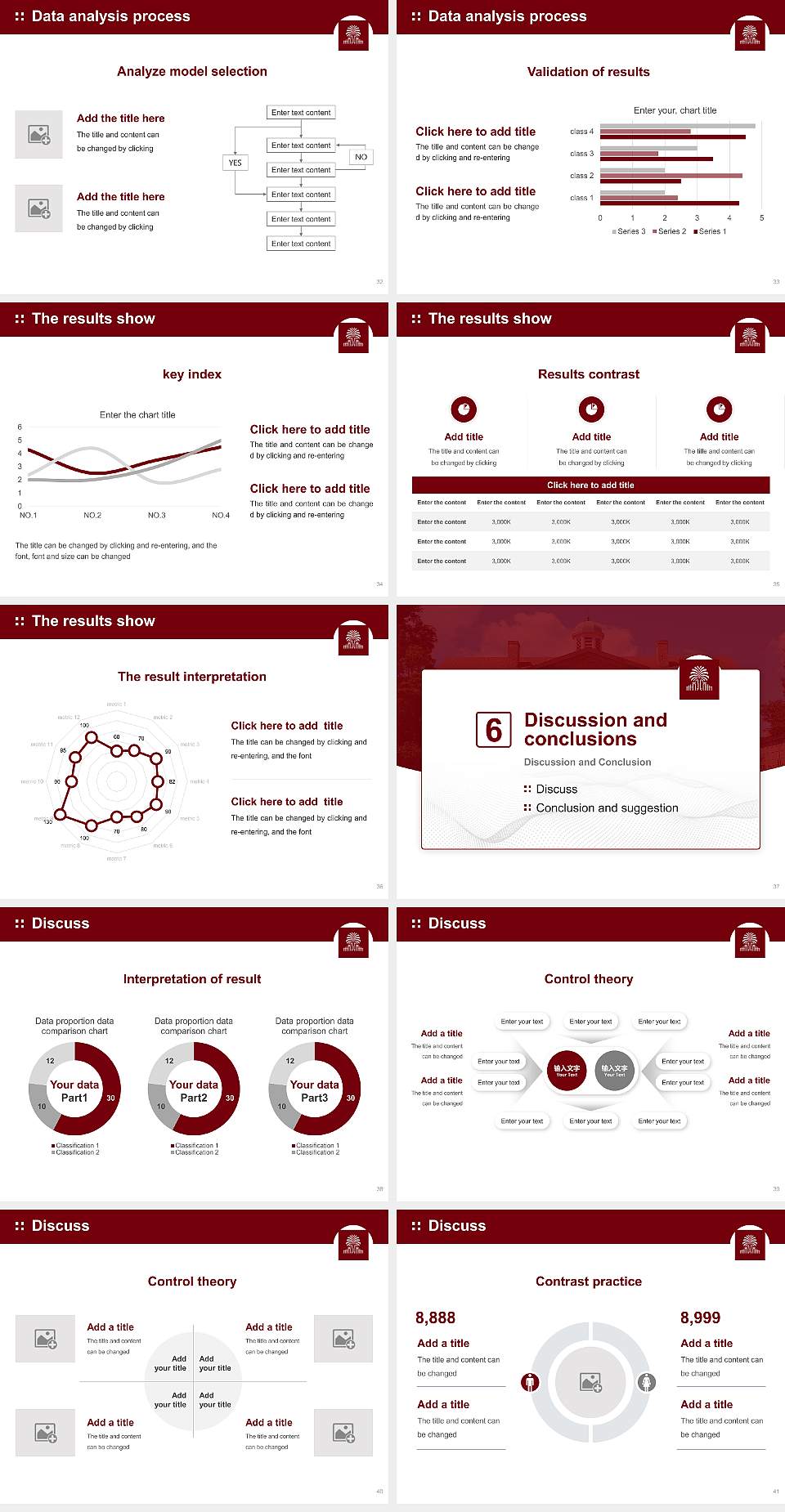 University of South Carolina-Columbia Graduation Thesis Defense PPT Template4:3 ratio PPT effect preview image5