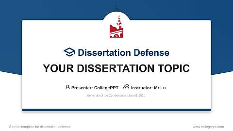 University of the Cumberlands Graduation Thesis Defense PPT Template