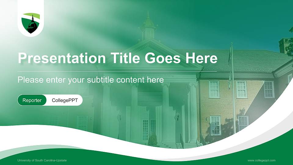 University of South Carolina-Upstate Lecture Sharing and Networking Event PPT Template16:9 ratio PPT effect preview image