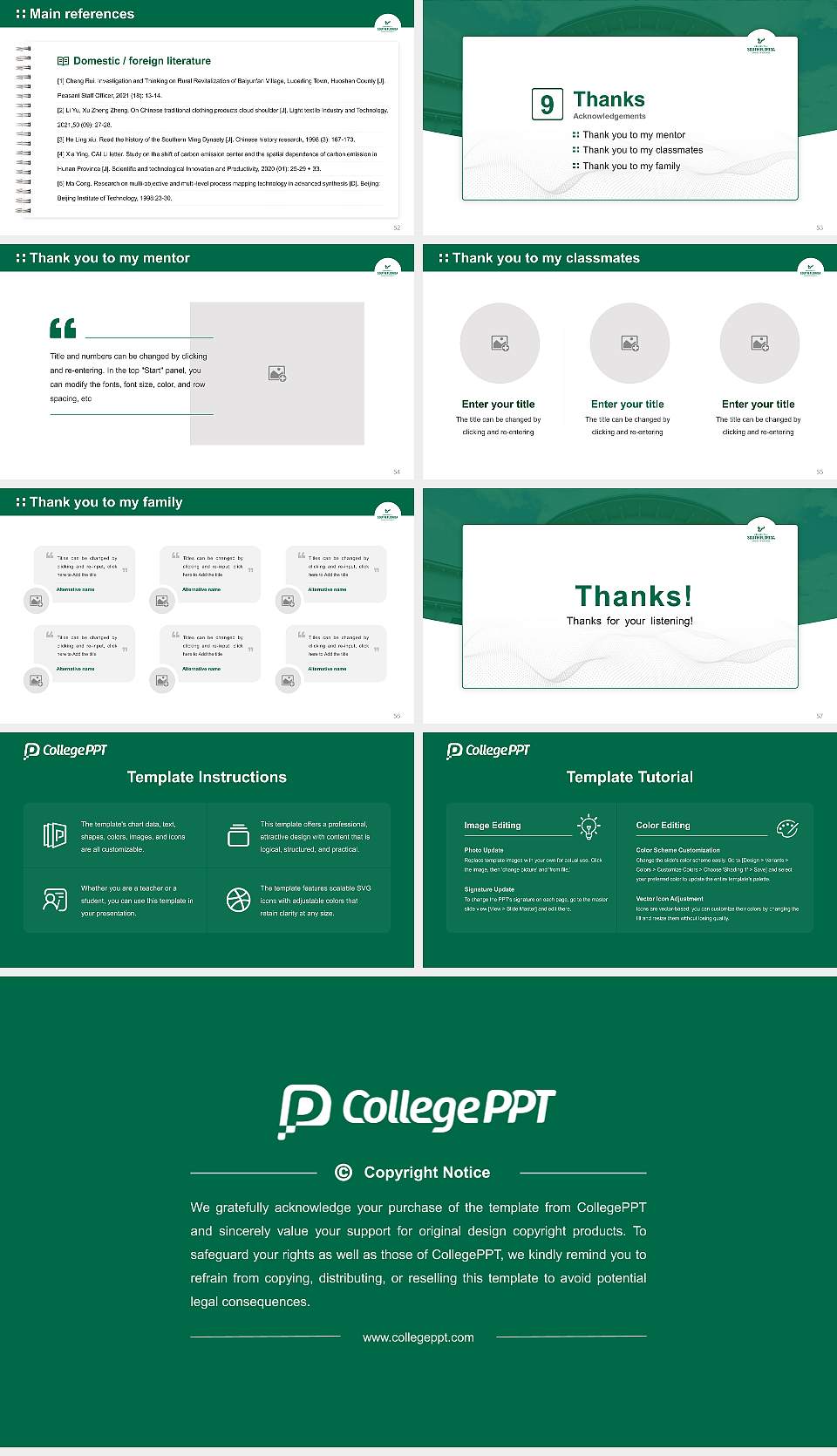 University of South Florida-Sarasota-Manatee Graduation Thesis Defense PPT Template16:9 ratio PPT effect preview image7