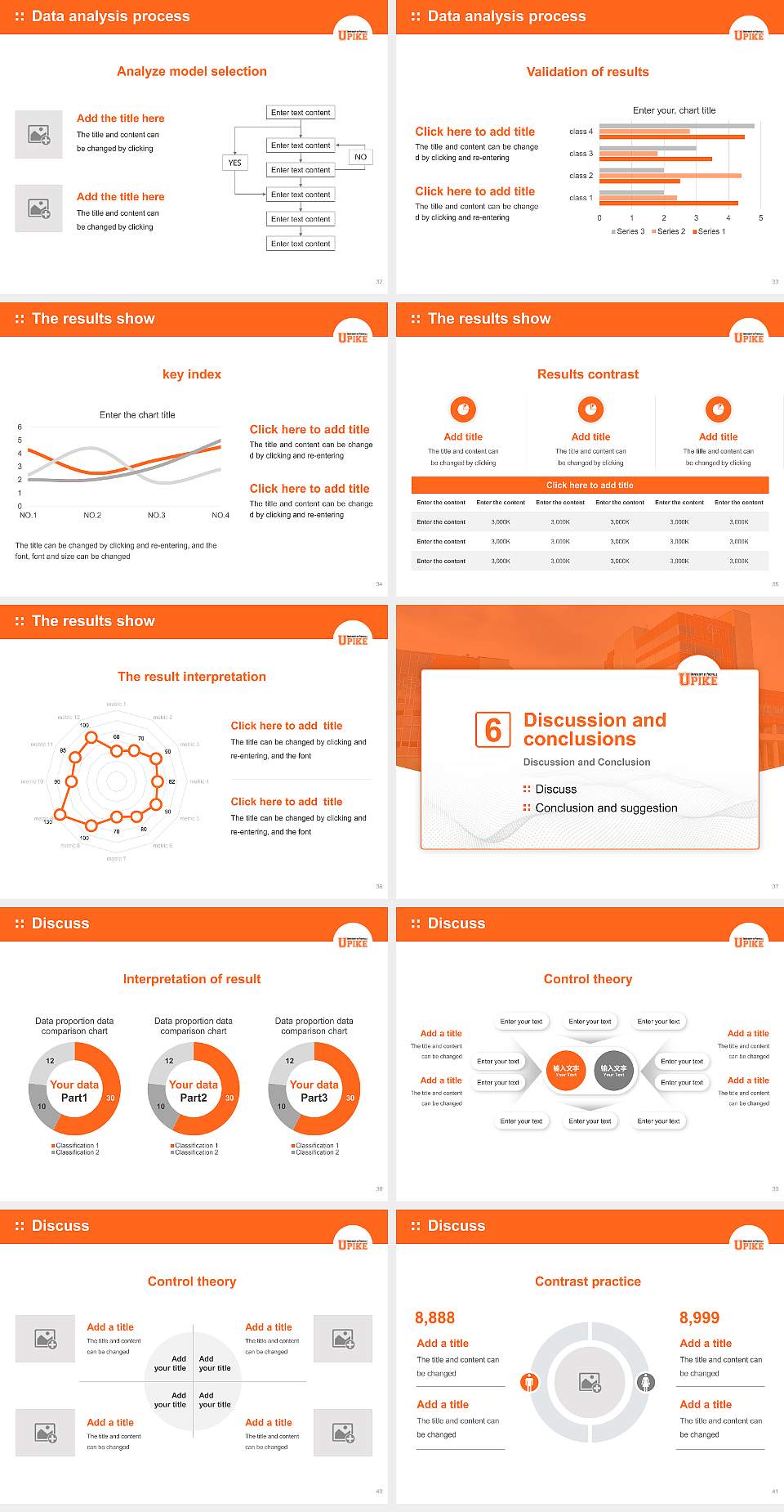 University of Pikeville Graduation Thesis Defense PPT Template4:3 ratio PPT effect preview image5