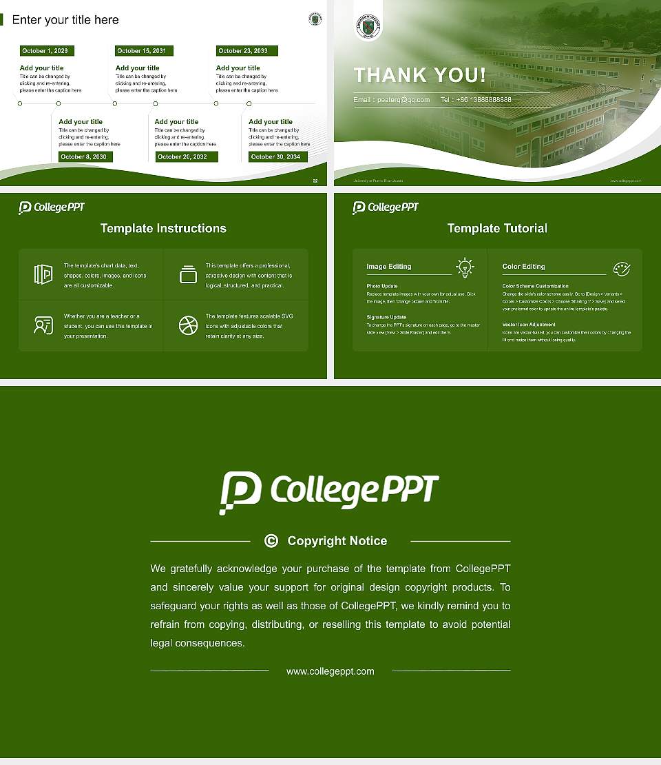 University of Puerto Rico-Utuado Lecture Sharing and Networking Event PPT Template16:9 ratio PPT effect preview image4