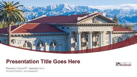 University of Redlands Course/Courseware Creation PPT Template