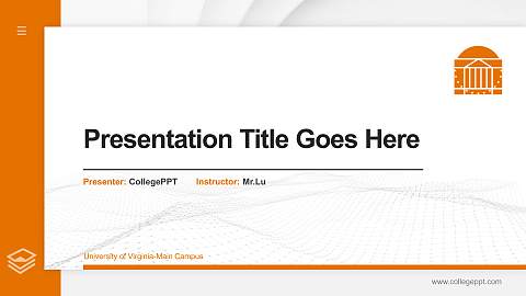 University of Virginia-Main Campus Thesis Proposal/Graduation Defense PPT Template
