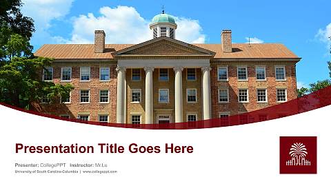 University of South Carolina-Columbia Course/Courseware Creation PPT Template