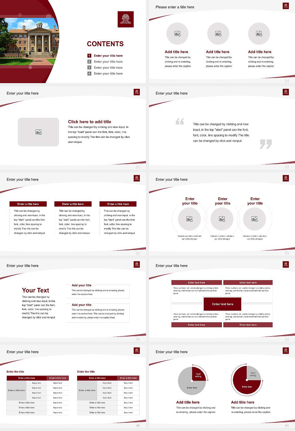 University of South Carolina-Columbia Course/Courseware Creation PPT Template16:9 ratio PPT effect preview image2