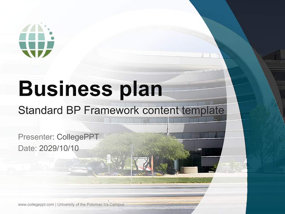 University of the Potomac-Va Campus Competition/Entrepreneurship Contest PPT Template4:3 ratio PPT effect preview image9