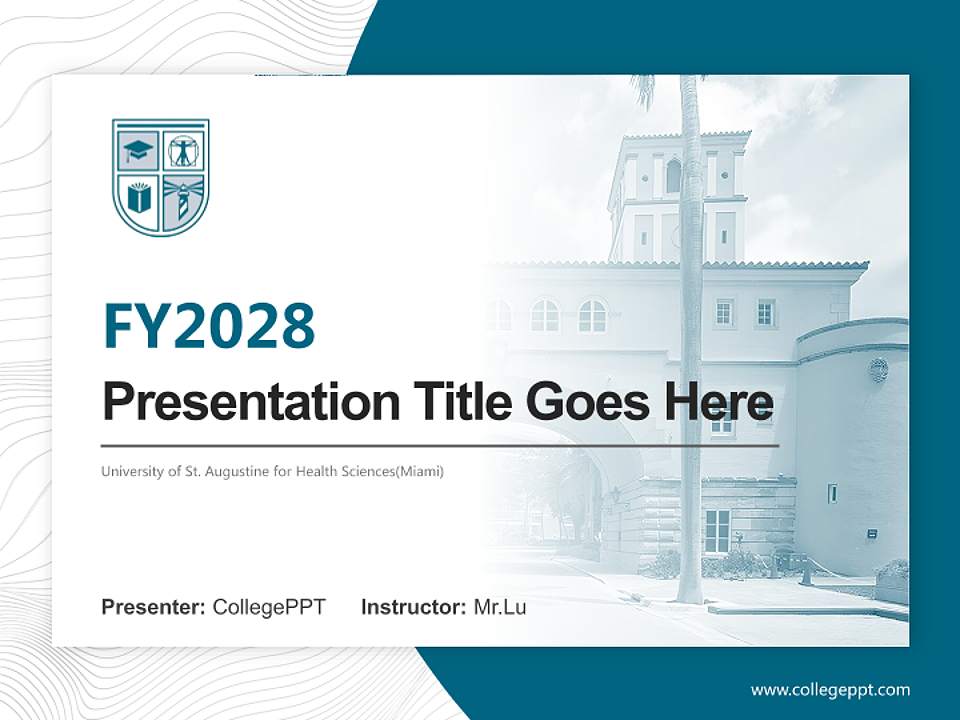 University of St. Augustine for Health Sciences(Miami) Academic Presentation/Research Findings Report PPT Template4:3 ratio PPT effect preview image5