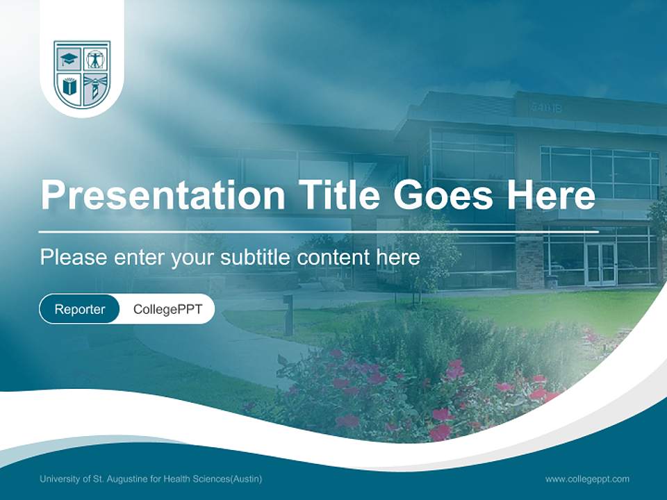 University of St. Augustine for Health Sciences(Austin) Lecture Sharing and Networking Event PPT Template4:3 ratio PPT effect preview image4