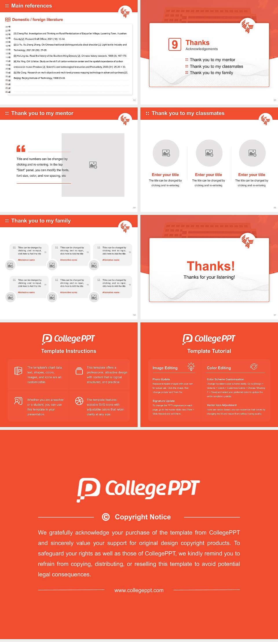 University of Phoenix-Texas Graduation Thesis Defense PPT Template4:3 ratio PPT effect preview image7