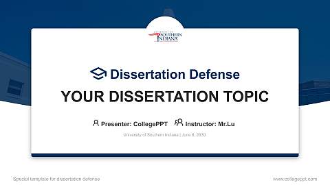 University of Southern Indiana Graduation Thesis Defense PPT Template