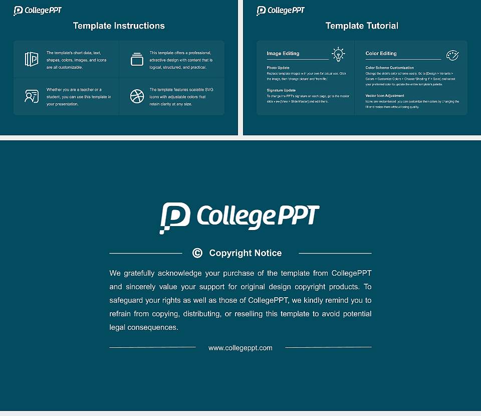 University of the Potomac-Va Campus Course/Courseware Creation PPT Template16:9 ratio PPT effect preview image5