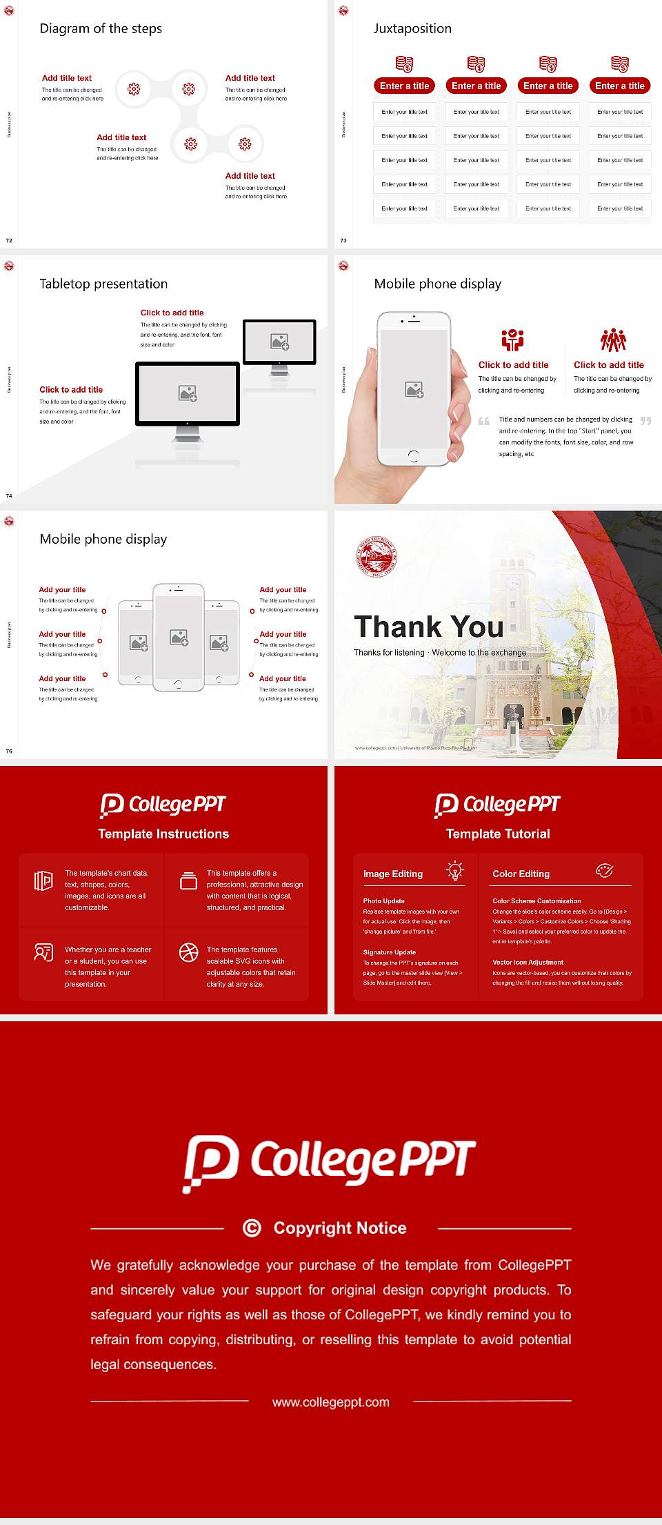 University of Puerto Rico-Rio Piedras Competition/Entrepreneurship Contest PPT Template4:3 ratio PPT effect preview image9