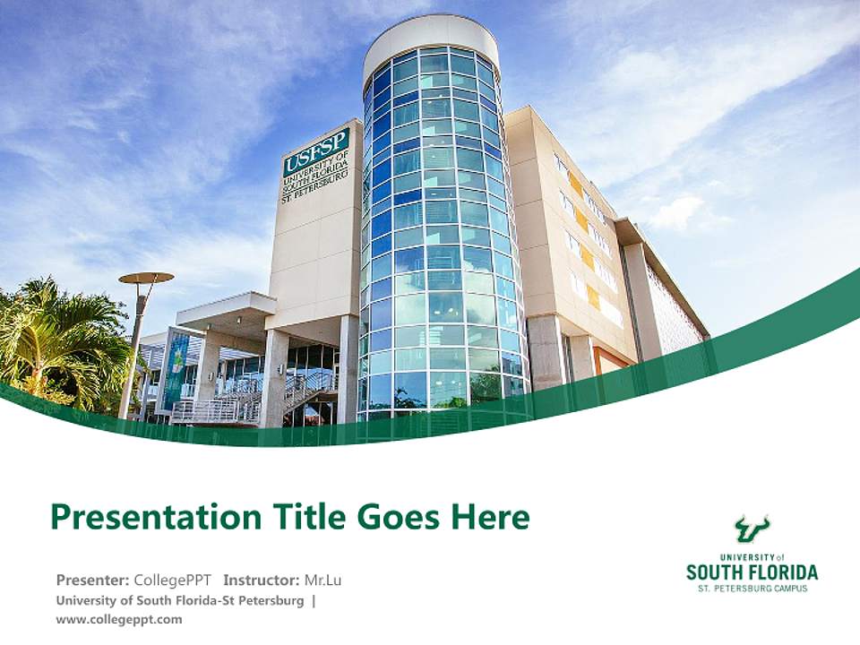 University of South Florida-St Petersburg Course/Courseware Creation PPT Template4:3 ratio PPT effect preview image5