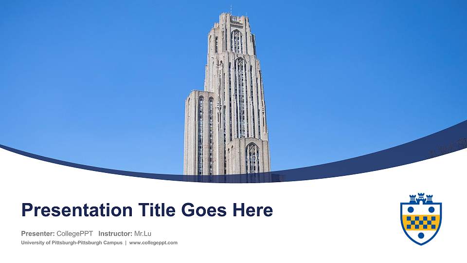 University of Pittsburgh-Pittsburgh Campus Course/Courseware Creation PPT Template16:9 ratio PPT effect preview image