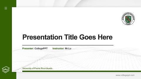 University of Puerto Rico-Utuado Thesis Proposal/Graduation Defense PPT Template