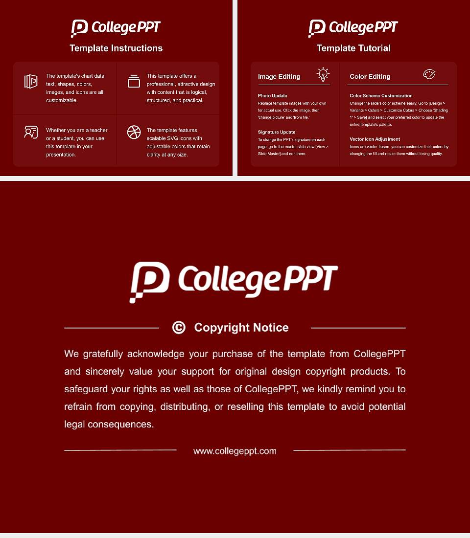 University of Puget Sound Course/Courseware Creation PPT Template4:3 ratio PPT effect preview image5
