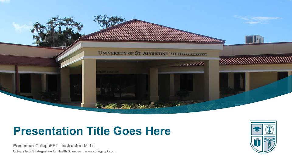 University of St. Augustine for Health Sciences Course/Courseware Creation PPT Template16:9 ratio PPT effect preview image