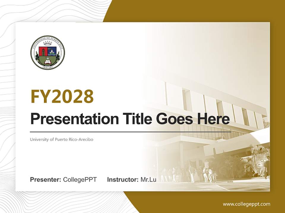 University of Puerto Rico-Arecibo Academic Presentation/Research Findings Report PPT Template4:3 ratio PPT effect preview image5