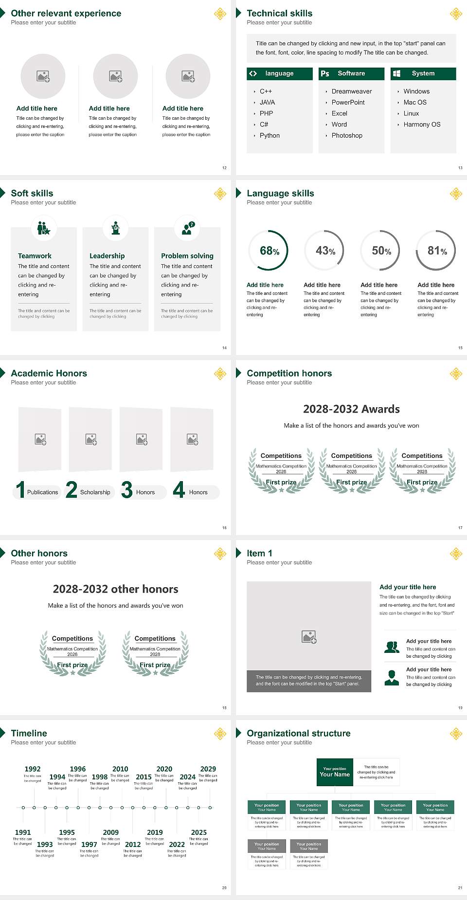 University of San Francisco Resume PPT Template4:3 ratio PPT effect preview image3