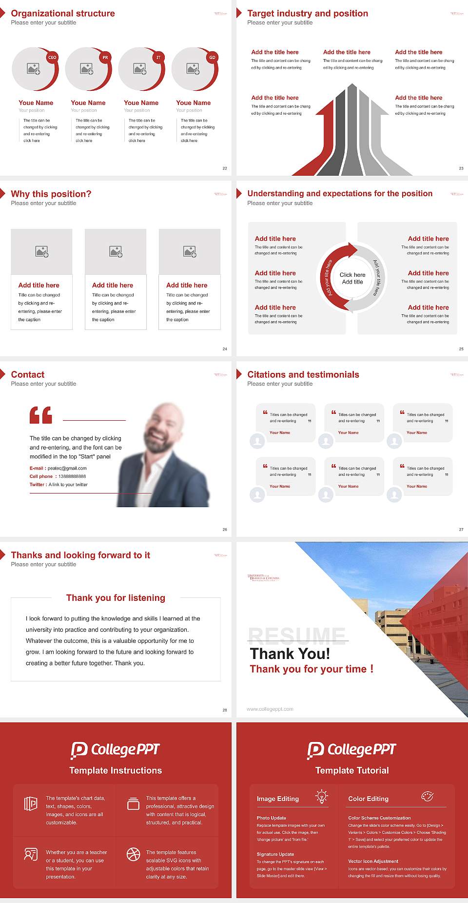 University of the District of Columbia-David a Clarke School of Law Resume PPT Template4:3 ratio PPT effect preview image4