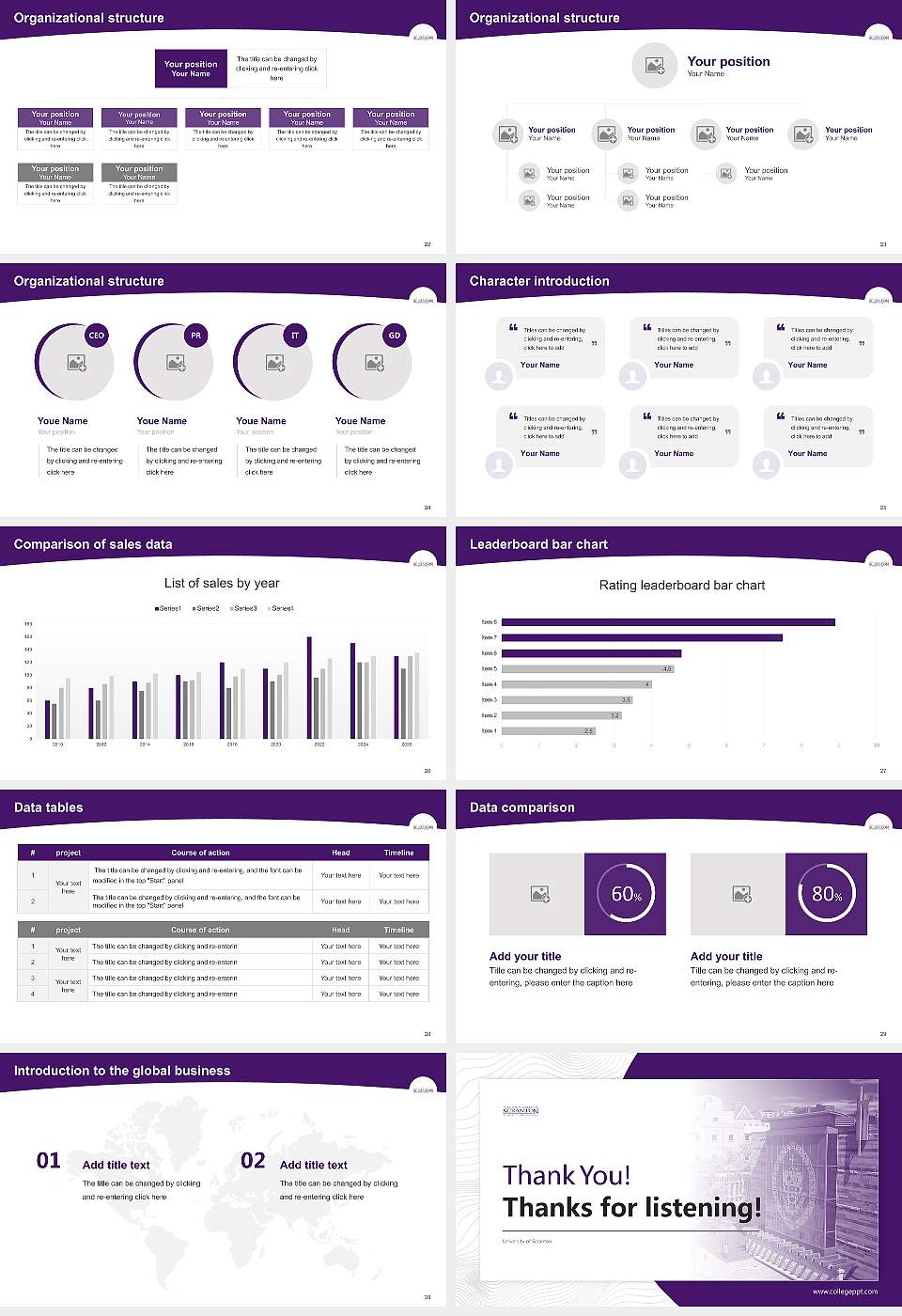 University of Scranton Academic Presentation/Research Findings Report PPT Template16:9 ratio PPT effect preview image4