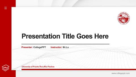 University of Puerto Rico-Rio Piedras Thesis Proposal/Graduation Defense PPT Template