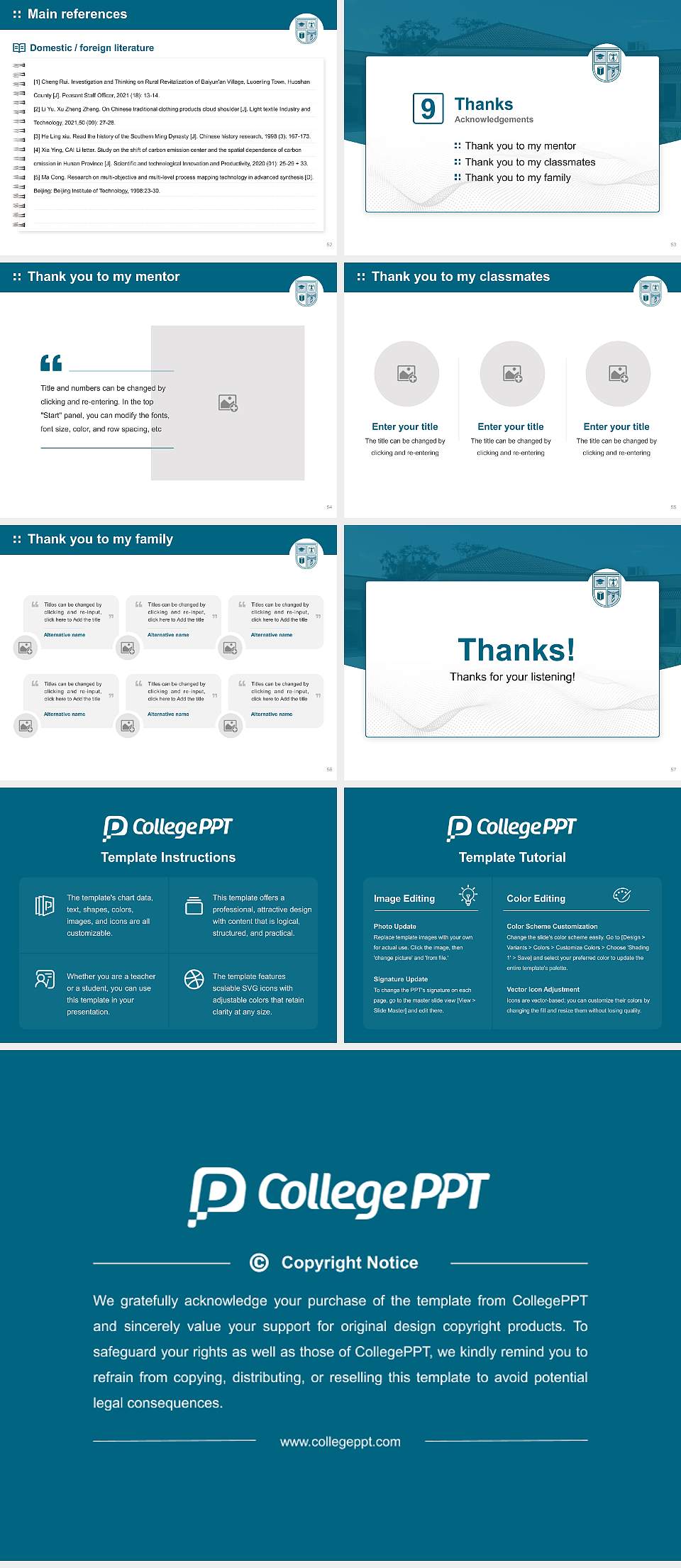 University of St. Augustine for Health Sciences Graduation Thesis Defense PPT Template4:3 ratio PPT effect preview image7