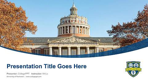University of Rochester Course/Courseware Creation PPT Template