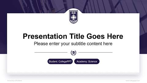 University of Portland National Scholarship Defense PPT Template