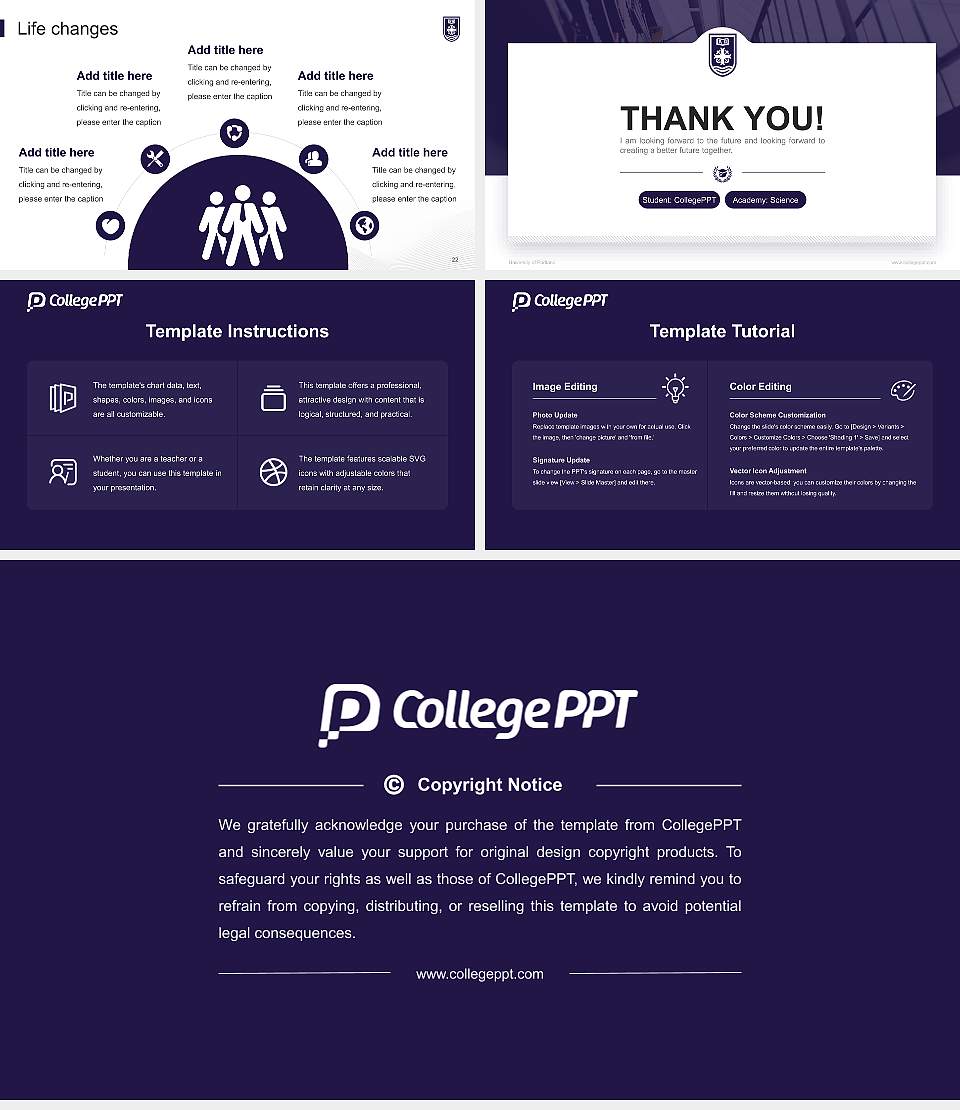 University of Portland National Scholarship Defense PPT Template16:9 ratio PPT effect preview image4