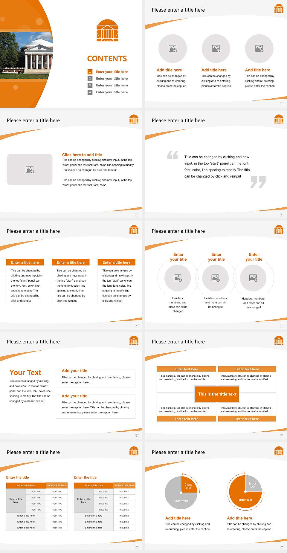 University of Virginia-Main Campus Course/Courseware Creation PPT Template4:3 ratio PPT effect preview image2