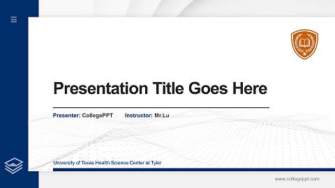 University of Texas Health Science Center at Tyler Thesis Proposal/Graduation Defense PPT Template
