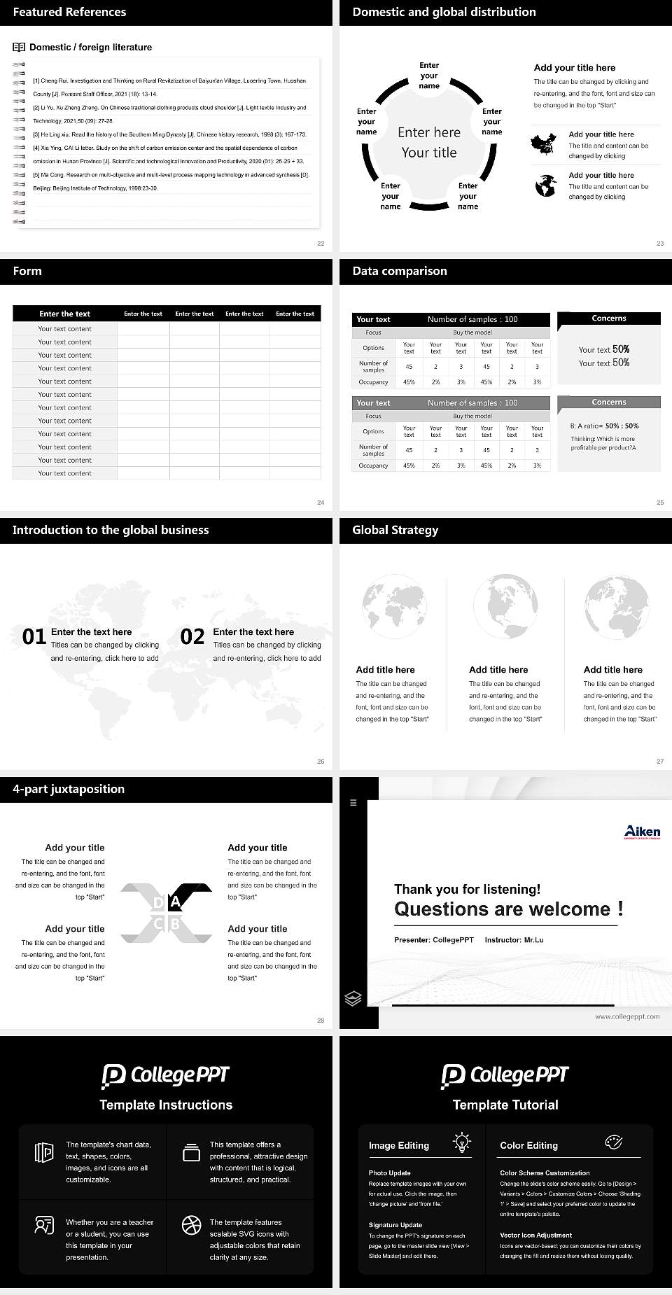 University of South Carolina Aiken Thesis Proposal/Graduation Defense PPT Template4:3 ratio PPT effect preview image4