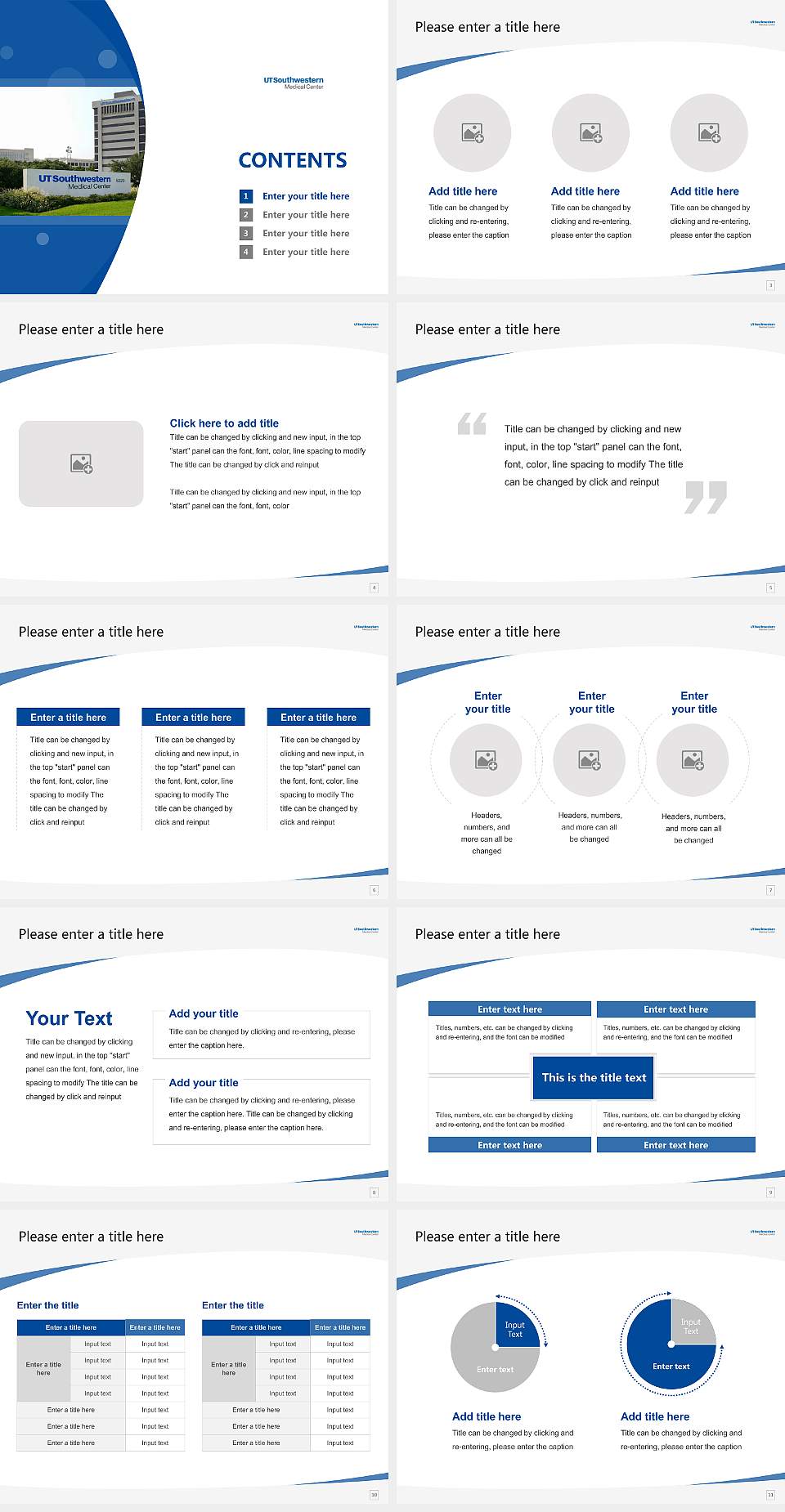 University of Texas Southwestern Medical Center Course/Courseware Creation PPT Template4:3 ratio PPT effect preview image2