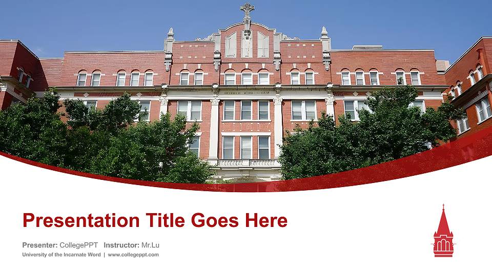 University of the Incarnate Word Course/Courseware Creation PPT Template16:9 ratio PPT effect preview image