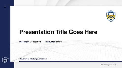 University of Pittsburgh-Johnstown Thesis Proposal/Graduation Defense PPT Template