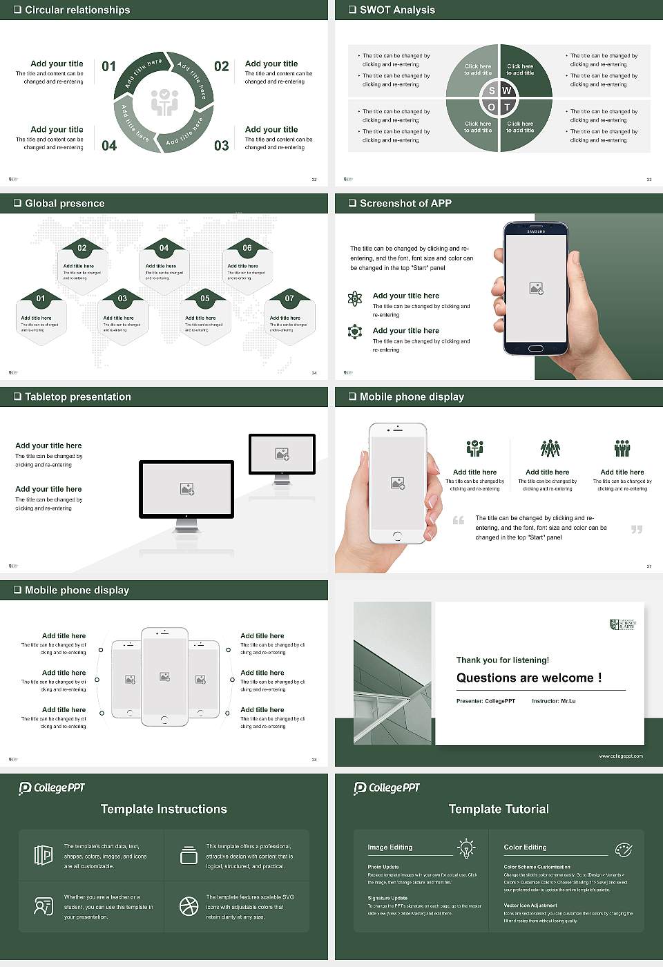 University of Science and Arts of Oklahoma General Purpose PPT Template16:9 ratio PPT effect preview image5