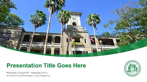 University of Puerto Rico-Mayaguez Course/Courseware Creation PPT Template