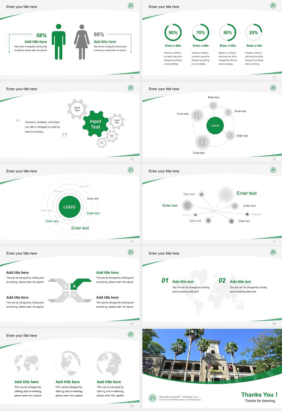 University of Puerto Rico-Mayaguez Course/Courseware Creation PPT Template16:9 ratio PPT effect preview image4