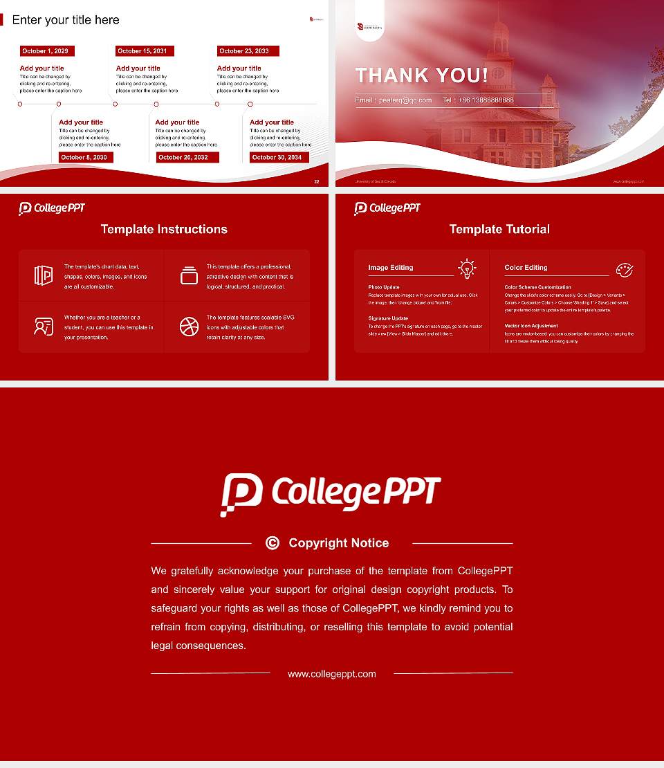 University of South Dakota Lecture Sharing and Networking Event PPT Template16:9 ratio PPT effect preview image4
