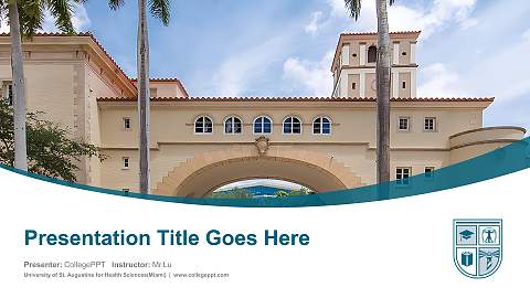 University of St. Augustine for Health Sciences(Miami) Course/Courseware Creation PPT Template